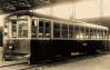 Our first streetcar, the Type 6000, a restored war-damaged streetcar