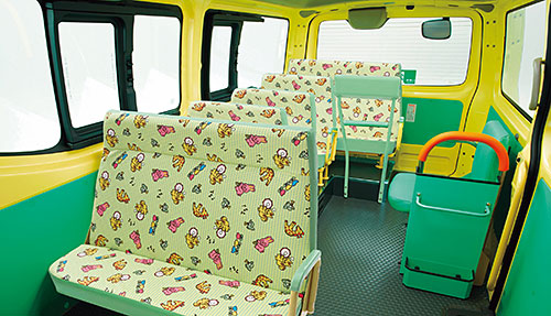 High-quality customized bus for the China market (interior)
