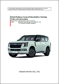 102nd Ordinary General Shareholders Meeting: Notice of Convocation