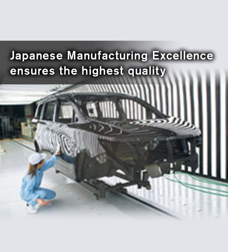 Japanese Manufacturing Excellence ensures the highest quality